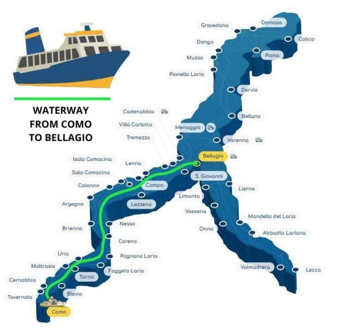 From Milan: Lake Como Cruise with Visits to Como & Bellagio - Cadenabbia Ferry to Bellagio: Quick Crossing, Big Views