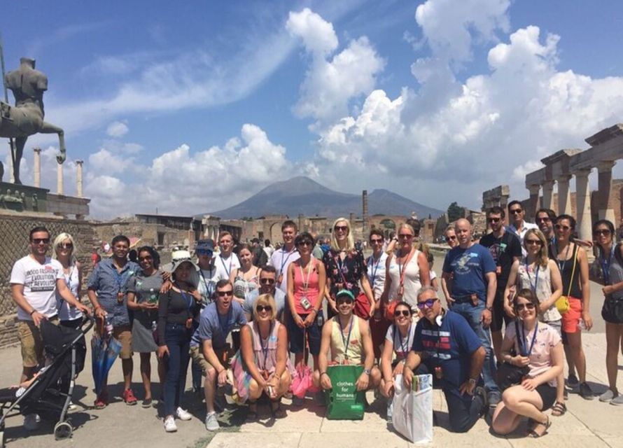 From Naples: Pompeii and Herculaneum VIP Tour with Lunch - Pompeii with skip-the-line VIP entry: guided streets, baths, villas