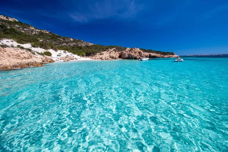 From Palau: 4 stops boat tour to La Maddalena archipelago - Key moments at a glance