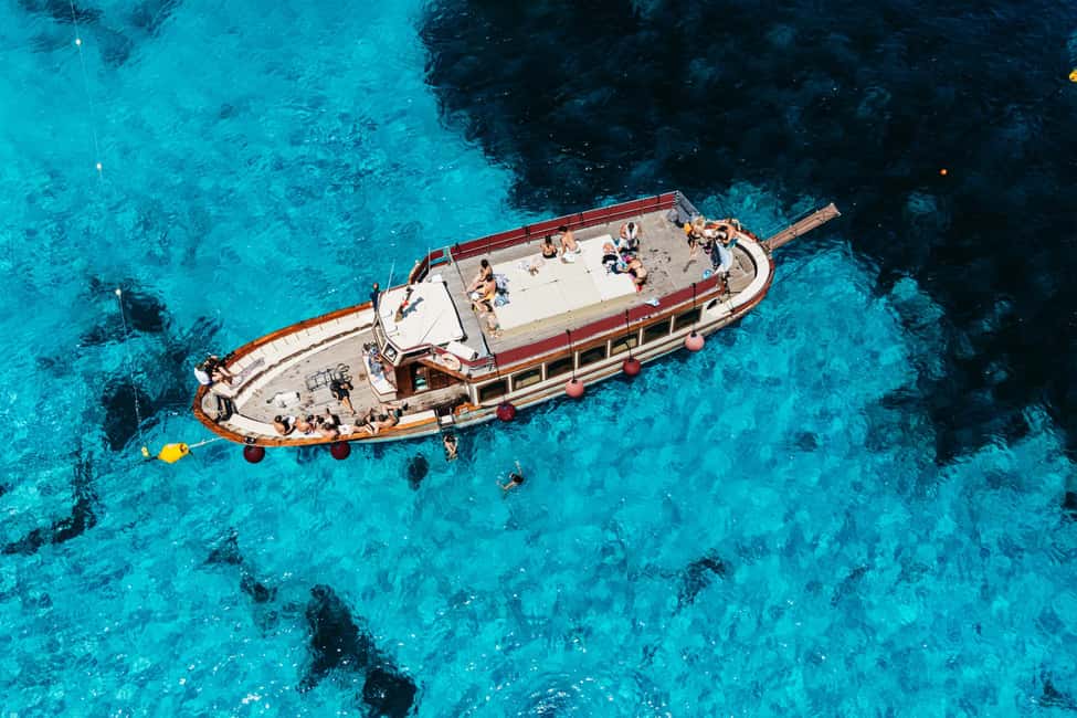 From Palau/La Maddal: Boat Tour of La Maddalena Archipelago - Cavaliere beach: the long offshore stop with choices