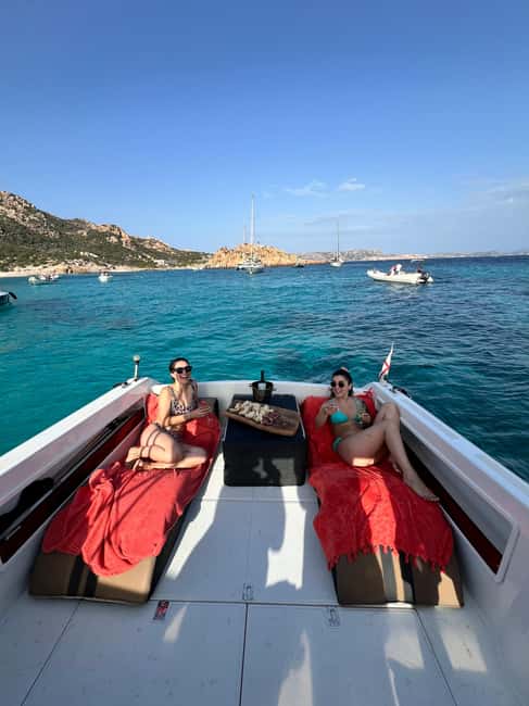 From Palau/La Maddalena: All inclusive Yacht Tour - Food, drinks, and the onboard vibe: aperitif, pasta, and sweets