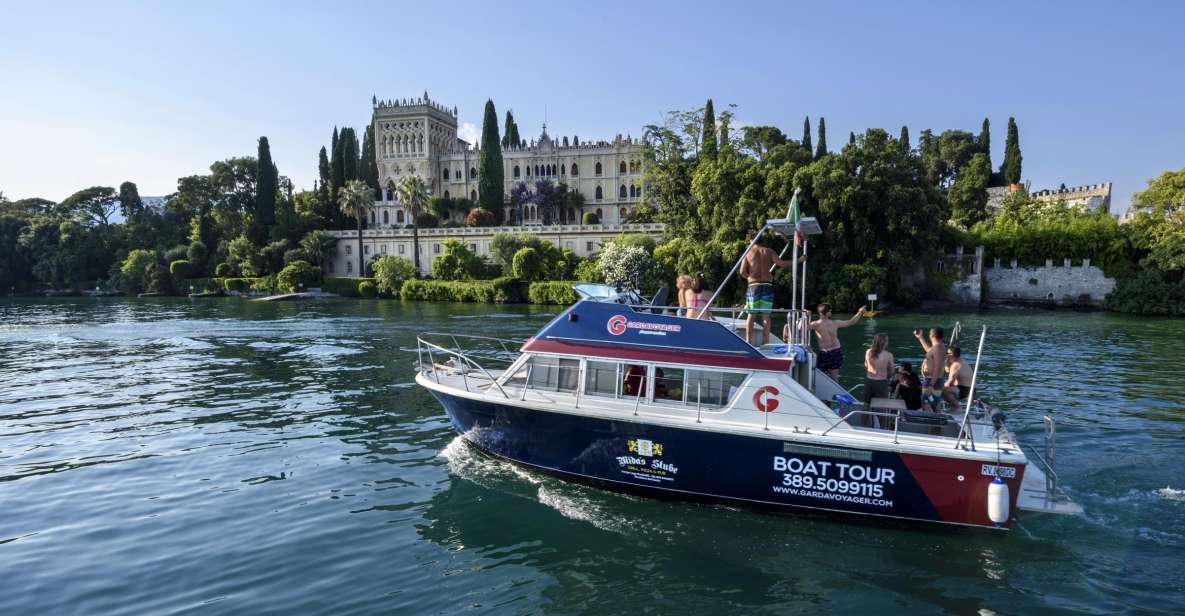 From Peschiera: Garda East Coast Cruise to Sirmione - On-board commentary and the vibe: what the captain adds