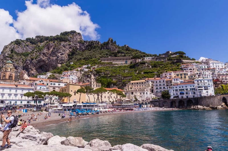 From Pompeii/Vico Equense: Amalfi, Positano, & Ravello Tour - From Pompeii or Vico Equense: getting to the water fast