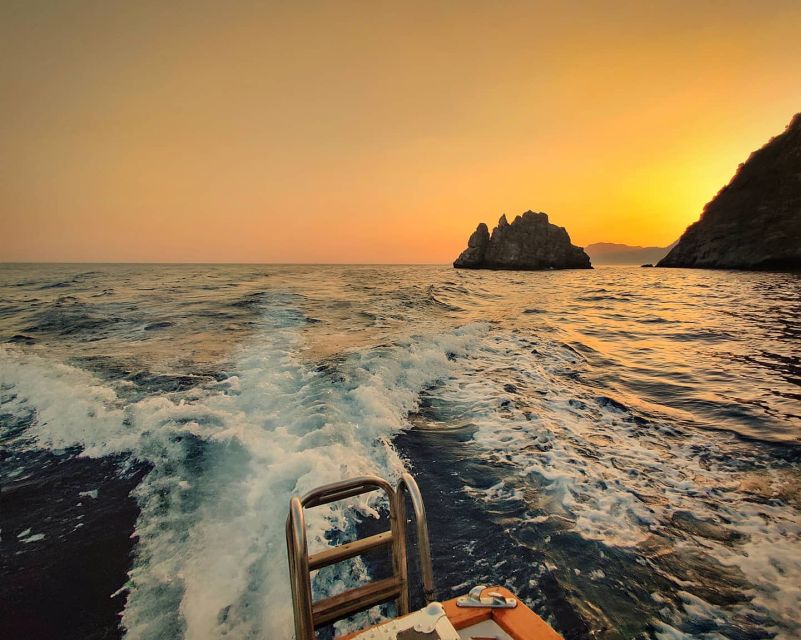 From Positano: Amalfi Coast Sunset Cruise - Group Tour - Marina di Praia: colorful boats and white houses by the water