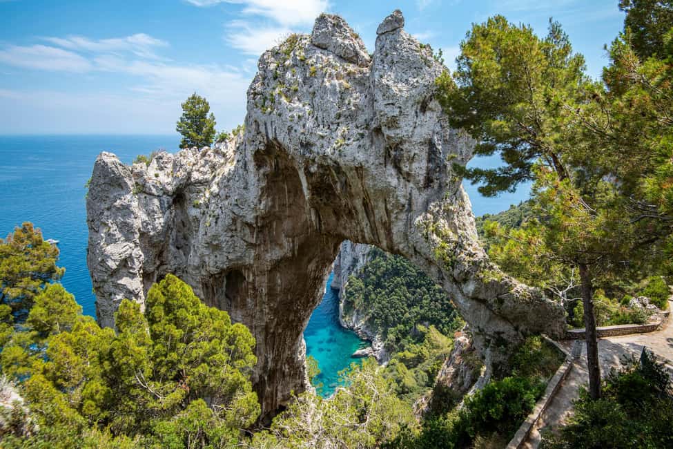 From Positano: Day trip to Capri - Group Tour by boat - Faraglioni, Grotta Bianca, and Punta Campanella: finishing with big views