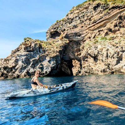 From Sant'Angelo: Ischia Kayak Tour with Italian Aperitif - Getting to Cavagrado Beach and what to bring