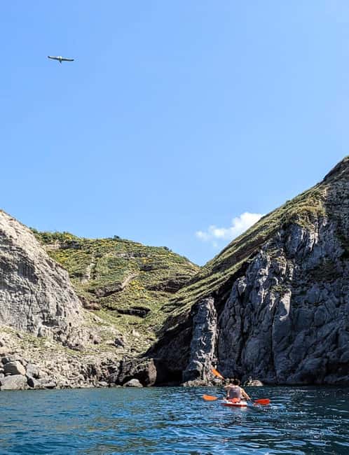 From Sant'Angelo: Ischia Kayak Tour with Italian Aperitif - Pace, group size, and kayak setup