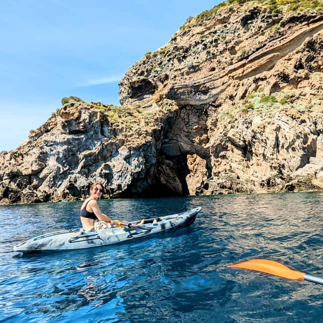 From Sant'Angelo: Ischia Kayak Tour with Italian Aperitif - Getting to Cavagrado Beach and what to bring