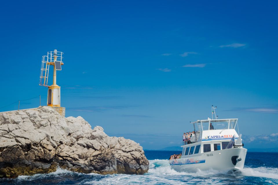 From Sorrento: Day Trip to Capri with Blue Grotto - The Main Event: The Boat Tour Around Capri (From Faraglioni to Grottos)