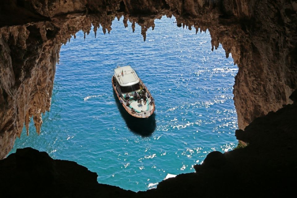 From Sorrento: Full-Day Boat Cruise to Capri - Capri’s First Impressions From the Sea: Marina Grande and Villa Pollione