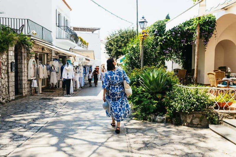 From Sorrento/Nerano: Capri Island Cruise with Guide Onboard - Capri shuttles and minibus add-ons: when extra money saves time