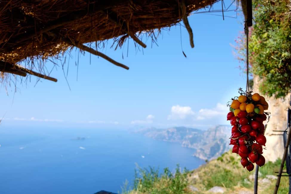 From Sorrento: Path of The Gods Hiking & Transfer with Guide - From Piazza Tasso to the trail: the van ride that sets the tone