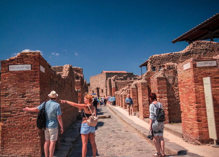From Sorrento: Pompeii Ruins All-inclusive Guided Tour - Group size, earphones, and hearing the guide in hot conditions