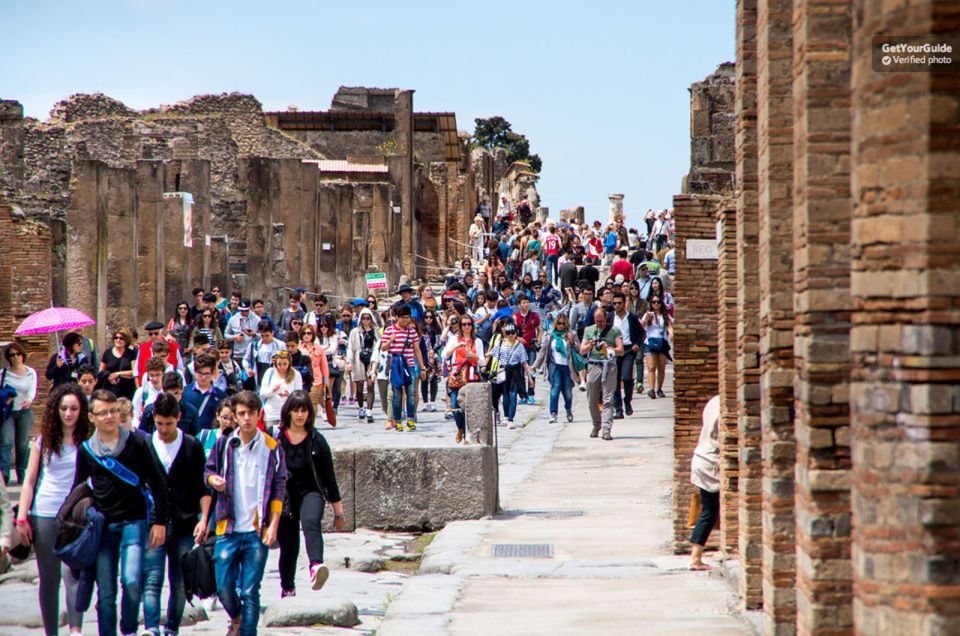 From Sorrento: Pompeii Ruins All-inclusive Guided Tour - Ticket pickup at Tempio Travel in Sorrento Circumvesuviana Station