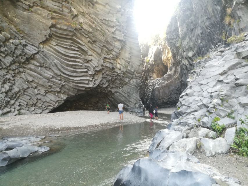 From Taormina: Full-Day Etna, Wine & Alcantara Canyons Tour - Lava caves and the volcanic underground: the kind of stop that changes your perspective