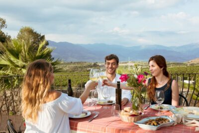 From Taormina: Mount Etna Food and Wine Tasting Tour - Winery stop: welcome glass, cellar time, and the 5-glass tasting