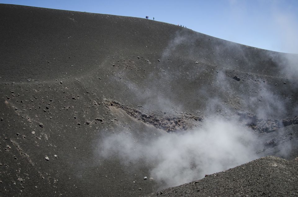 From Taormina: Mount Etna upper craters and Alcantara Gorges - Rifugio Sapienza at 1,900 meters: the jump into crater country