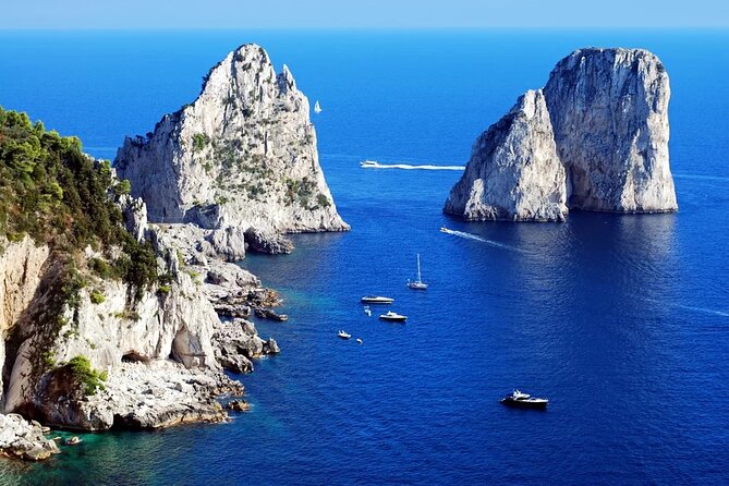 Full Day Private Boat Tour to Capri from Sorrento Coast - Stop 3: I Faraglioni by boat for photos you don’t have to chase