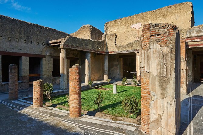 Guided Day Tour of Pompeii and Herculaneum with Light Lunch - Transport from Sorrento: Comfortable Minibus, Variable Bus-Day Timing