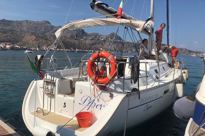 Half Day Sailing Tour Taormina Bay - The first stretch at sea: cruising along Taormina’s coast