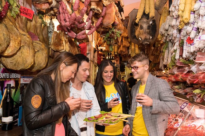 Half-Day Small Group Food and Wine Tasting Tour in Rome - Aperitivo in the first tasting stop: salami, wine, and PGI facts