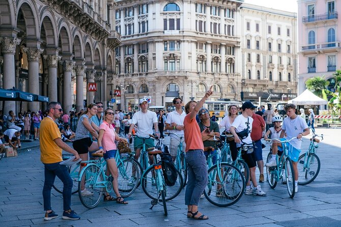 Highlights and hidden gems of Milan Bike Tour - Duomo di Milano, Vittorio Emanuele II, and the city’s big visual anchor