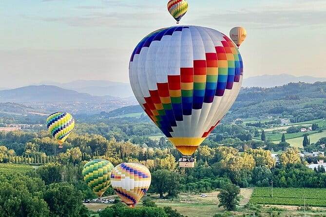 Hot Air Balloon ride in Tuscany countryside from Chianti - The one-hour flight: vineyards, olive groves, and the quiet work of a pilot