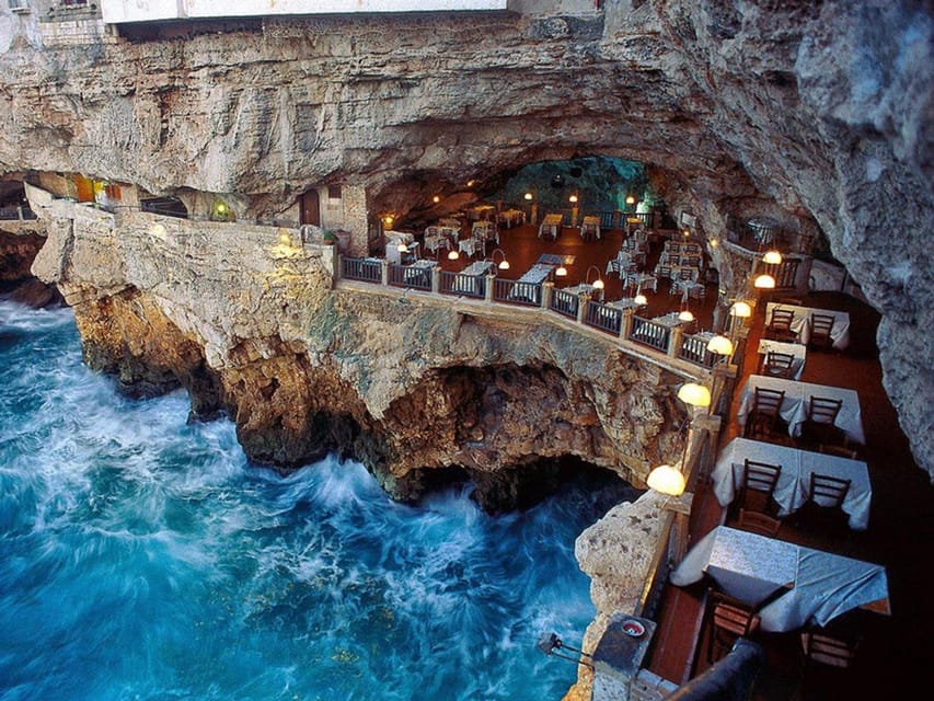 Itria Valley: Polignano, Ostuni, and Locorotondo, from Bari - Polignano a Mare: cliffs, sea caves, and the “Pearl of the Adriatic” vibe