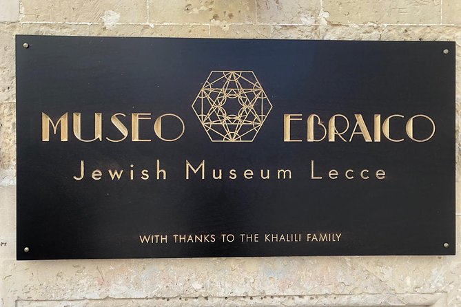 Jewish Museum and Ancient Jewish District - Private guided tour - Jewish Museum Lecce: artifacts, context, and a 3D explainer