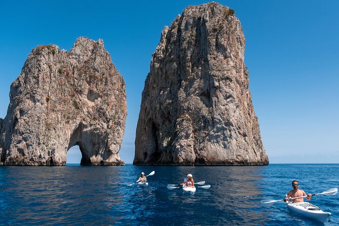 Kayak tour in Capri between caves and beaches. Photos included. - The optional swim stop: refreshing, but plan for real water time