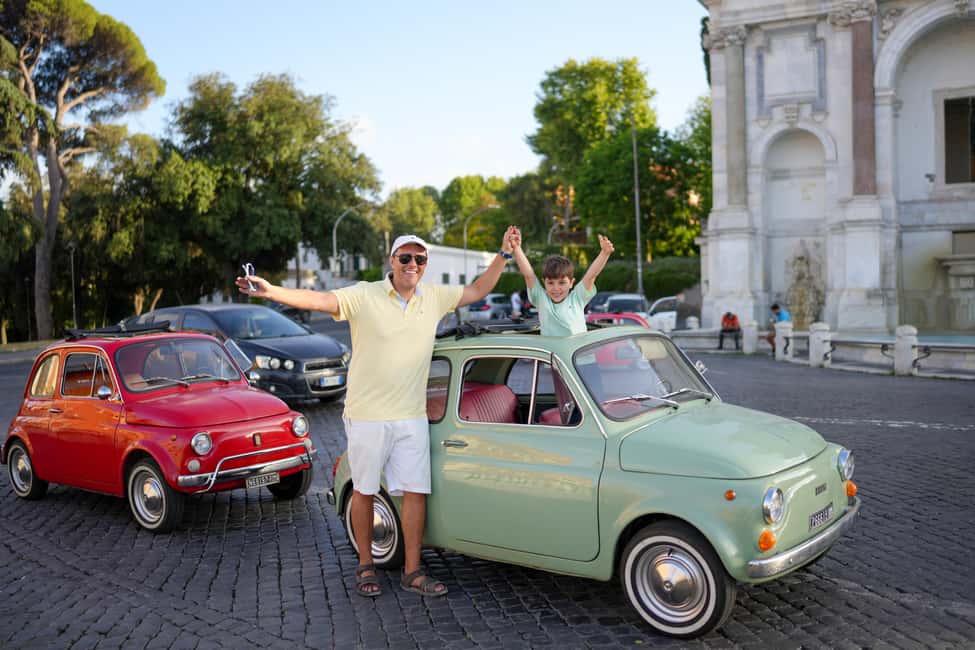 La Dolce Vita: Cruising Rome in a Classic Fiat 500 - Meeting at Oppio Caffè and Settling In for the Two-Hour Loop