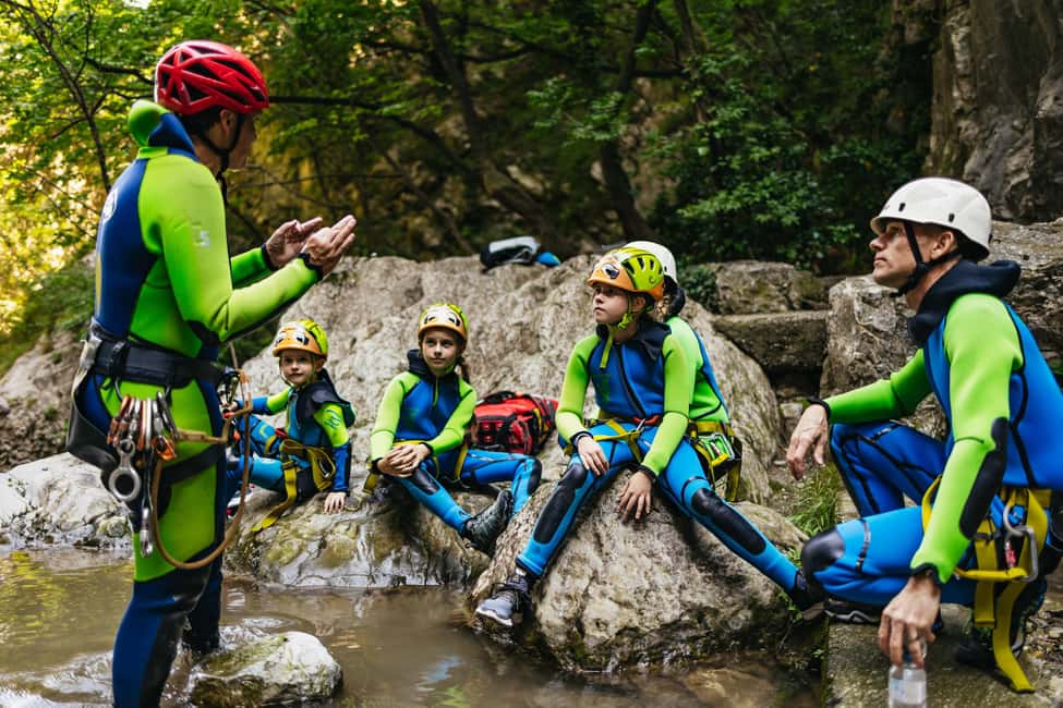Lake Garda: Family Friendly Canyoning Tour - Abseiling and Zipline-Style Thrills Without the Chaos