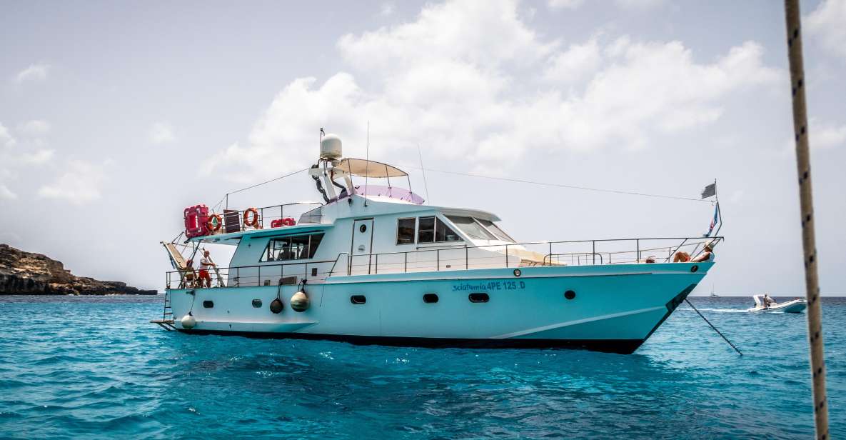 Lampedusa: Yacht excursion, swimming stops and typical lunch - East and south coast passes: Mare Morto, Cala Creta, and Bue Marino