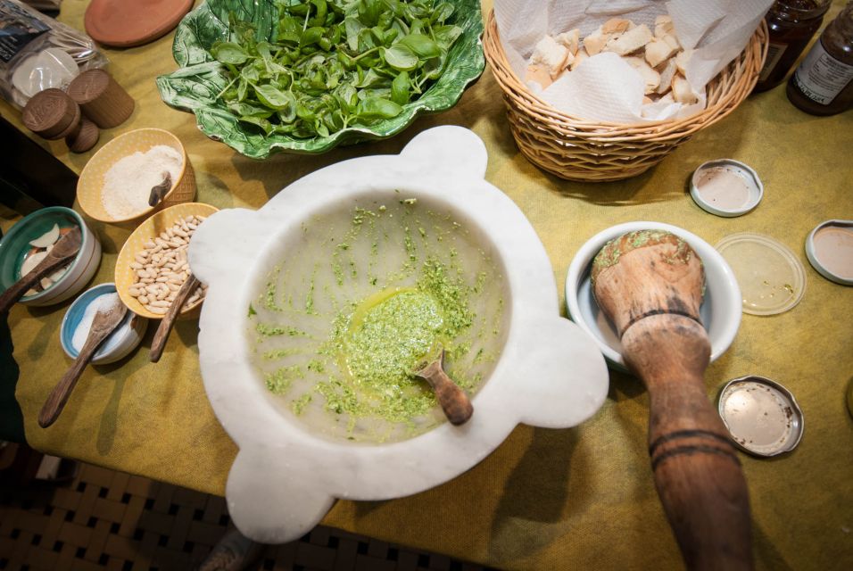 Levanto: Pesto-Making Class - Modern Pesto vs Traditional Mortar: What You Really Taste