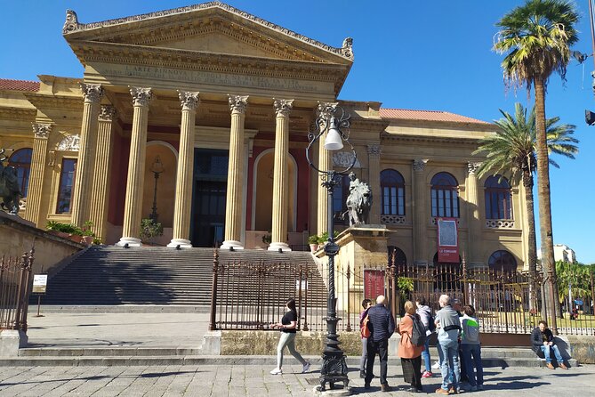 Markets and monuments: walking tour and street food in Palermo - Teatro Massimo and the opera ghost story