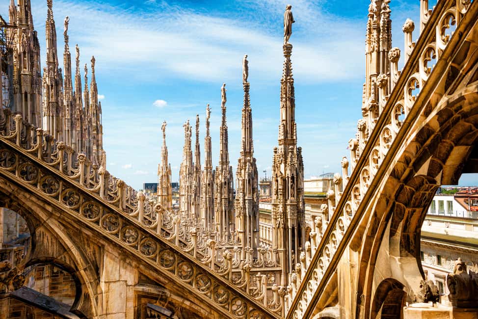 Milan Duomo Cathedral and Rooftop Terrace Guided Tour - Duomo Museum and San Gottardo Church: Extra Stops With Different Styles