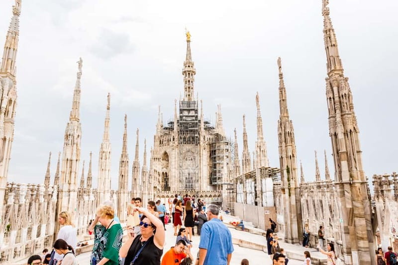 Milan Duomo Rooftops Tour + Optional Hop-on-Hop-off ticket - Getting up: elevator capacity, then the climb to the highest terrace