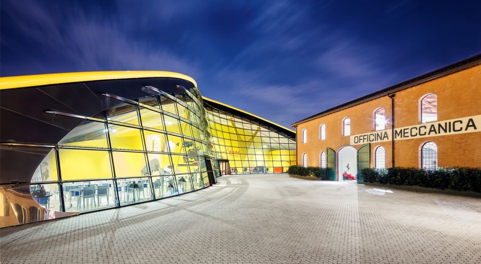 Modena: Enzo Ferrari Museum Entrance Ticket - Entering the yellow-hood building in Modena