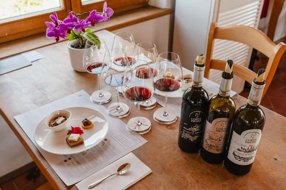 Montalcino: Guided Winery Tour & Gourmet Food Tasting - Vineyard to cellar: what this Corte Pavone tour is really about