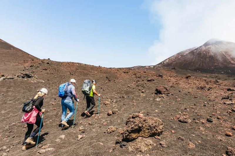 Mount Etna: Summit Trek with Cable Car and snack included - Downhill Views and Recent Eruption Areas