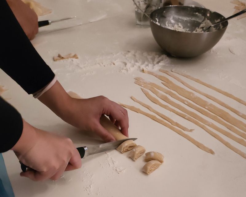 Naples: Pasta Making Class with Starter and Drink - The two sauces: Alfredo vs. San Marzano tomato basil