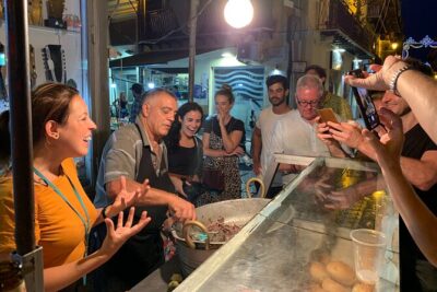 Night Street Food Tour of Palermo with a Local -For real foodies! - Teatro Massimo meeting point and the kickoff vibe