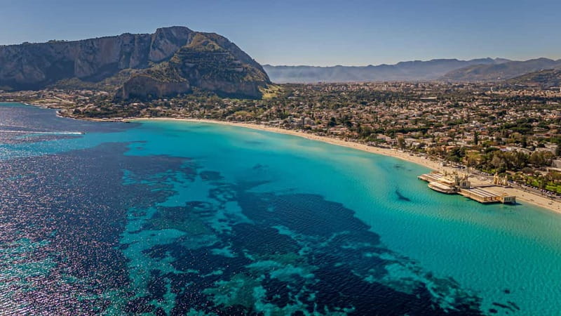 Palermo: Boat Tour to Mondello - Isola delle Femmine + drink - Capo Gallo Nature Reserve and the Bourbon Lighthouse Break