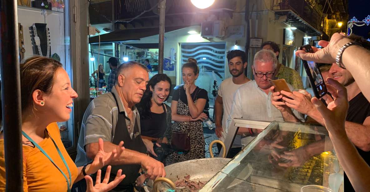 Palermo: Small Group Night Street Food Tour - Teatro Massimo and the red-umbrella start