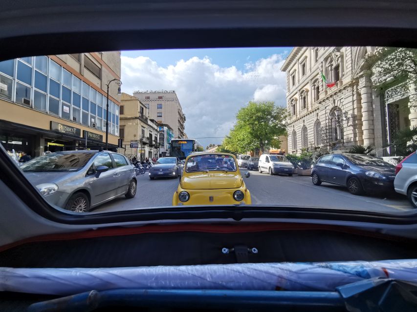 Palermo: Vintage Fiat 500 Sightseeing Tour - Vintage Fiat 500 driving: the main character is the car