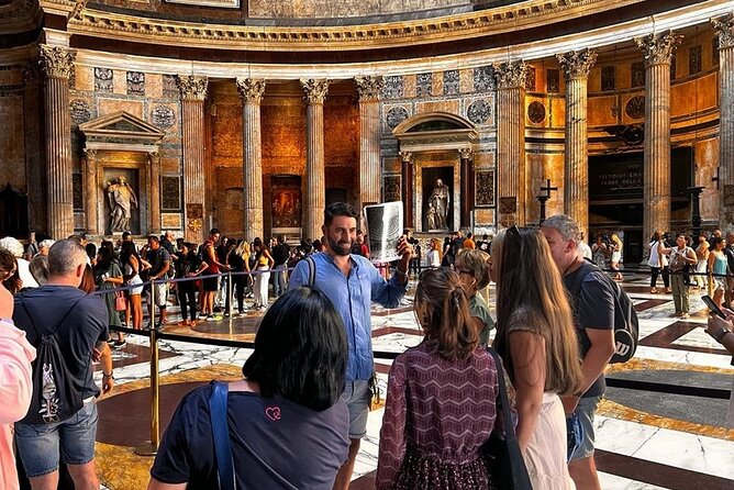 Pantheon: Semi-private Guided Tour with Entry Ticket - Meeting at Piazza Capranica: the simple flow of the tour