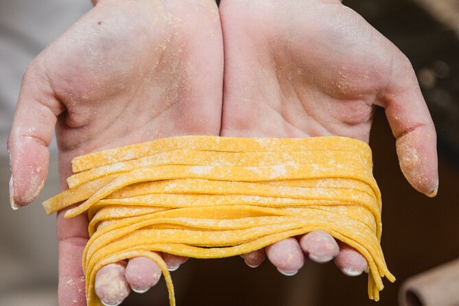 Pasta and Tiramisu Making Class at the Trevi Fountain - Making Fresh Roman Tagliatelli With a Pasta Machine