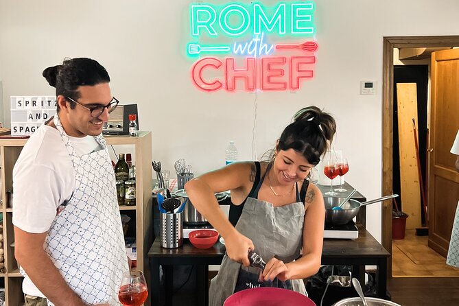 Pasta Cooking Class Near the Colosseum with 3 Spritz Cocktails - The people factor: small group energy, music, and hands-on coaching