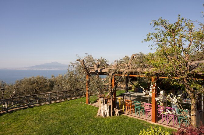 Pasta & Traditional Sorrento Cuisine with Pickup - 100% Hands On - Villa del Barone Setting: Views, Garden Walk, and a Terrace Kitchen