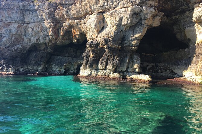 Polignano a Mare boat tour emotions, caves, diving and appetizers - Your 90-Minute Route: Grotta Azzurra, Grotta Piana, and Lama Monachile